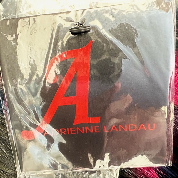 Adrienne Landau Fall in Love with Faux Fur Pinkish Red, Blue, Black Vest Size L - Picture 11 of 11